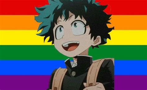 Deku Izuku Midoriya Bnha Anime Gay Pride Icons Izuku Midoriya