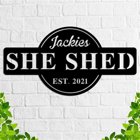 Amazon Chuishuw Custom She Shed Sign Personalized She Shed Decor