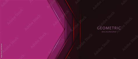 Red geometric background. Vector illustration. Stock Vector | Adobe Stock