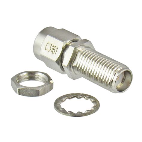 C3161 Sma Male To Female Bulkhead Adapter 18ghz