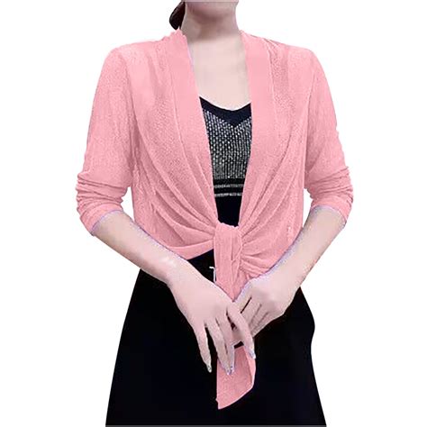 Edhitnr Cardigan For Women Long Sleeved Cardigan Soft Chiffon Cardigan