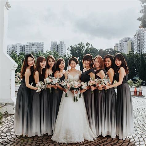 black and white bridesmaid dresses | Dresses Images 2022