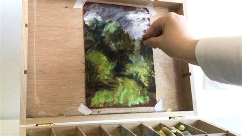 🌳Не спеша делаю лесную зарисовку по мотивам Писсарро🍃Сухая пастель на ...