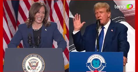 Campanhas de Trump e Kamala não chegam a consenso sobre microfone e