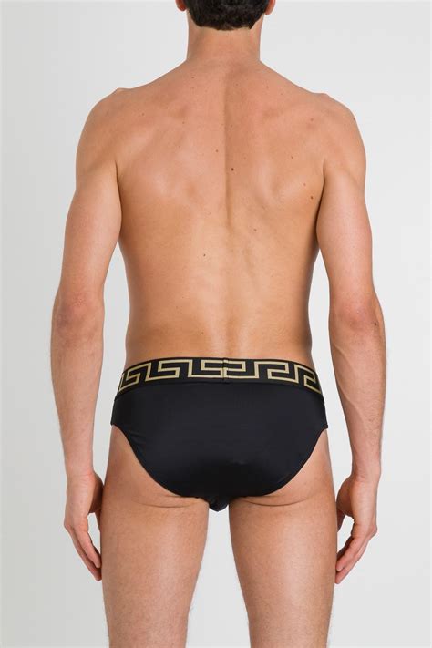 Versace Synthetic Medusa Slip Swimwear For Men Lyst