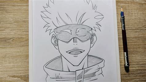 Comment Dessiner Satoru Gojo Jujutsu Kaisen Dessiner Un Anime YouTube