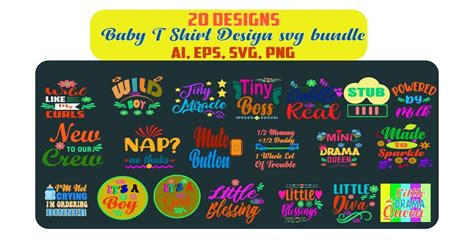 Baby T Shirt Svg Bundle Bundle · Creative Fabrica