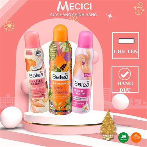 CHE TÊN Bọt cạo lông Balea Gel cạo lông Balea Đức toàn thân và bikini dành cho nữ Shopee