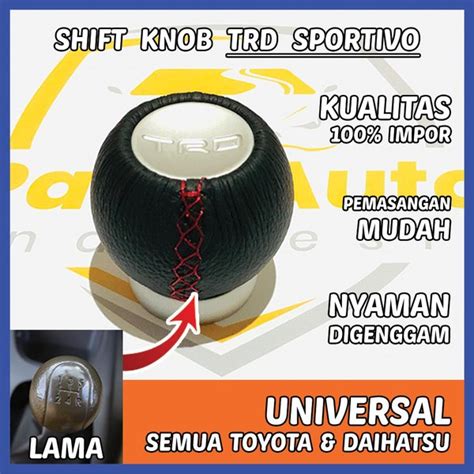 Jual Shift Knob Knop Trd Sportivo Manual Speed Kecepatan Tuas