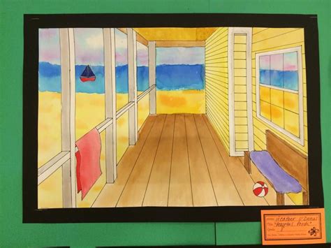 1 Point Perspective Beach House Heading Toward Summerpinned From
