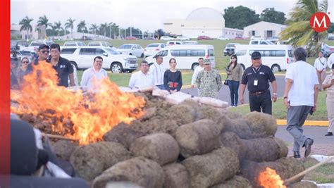 Autoridades Veracruz incineran más de una tonelada de droga Grupo Milenio