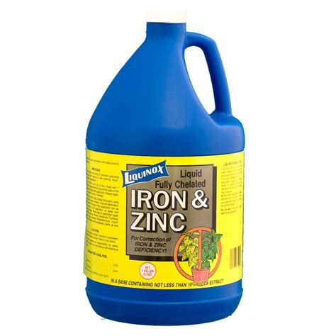 Liquinox 1 Gal Iron And Zinc Fertilizer 100047053 The Home Depot