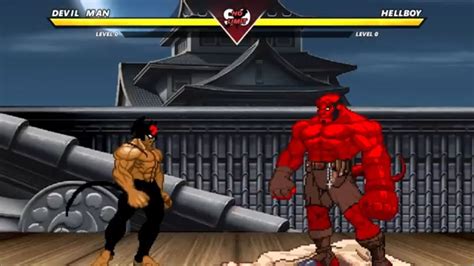 Devilman Vs Hellboy Insanely Epic M U G E N Battle Youtube