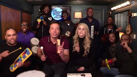 Jimmy Fallon & The Roots Perform "All About That Bass" With Meghan ...