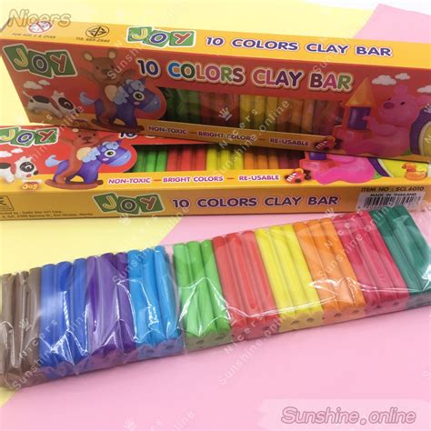 Scl 6010 Joy Rainbow Clay Bar 10color Shopee Philippines