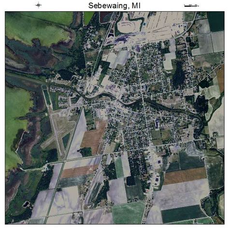 Aerial Photography Map of Sebewaing, MI Michigan