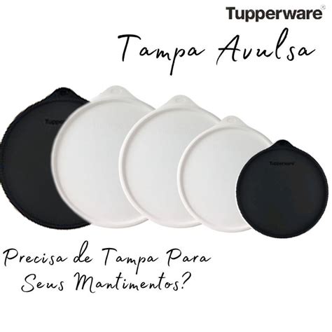 Tupperware Tampa Avulsa Para Redondinha Caixa De Mantimentos Linha