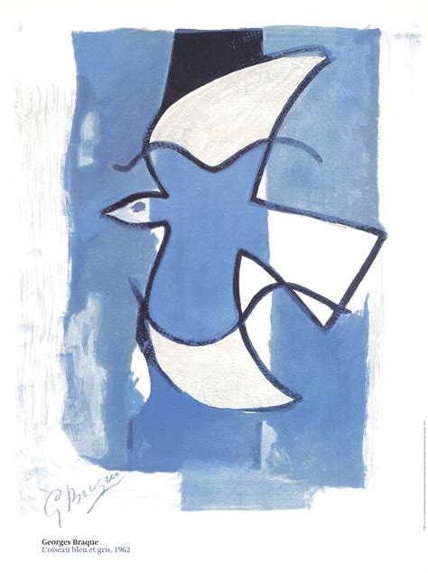 Sold Price Georges Braque L Oiseau Bleu Et Gris 1996 July 2