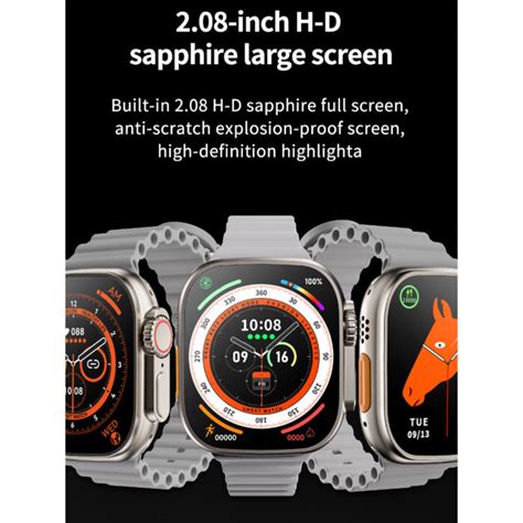Smart Watch S9 Ultra Bluetooth Call Heart Rate Fitness Tracker With 3