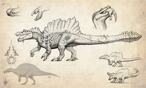 Pin by AGuynamedJdogg on Monsters! | Spinosaurus, Prehistoric animals ...