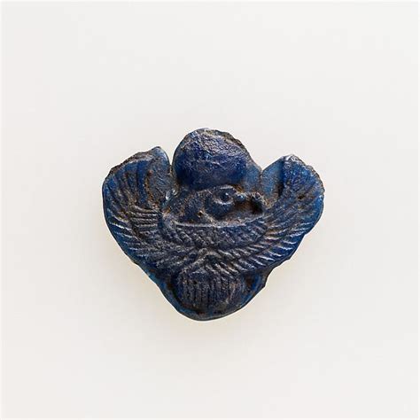 Amulet of winged scarab with falcon head | Late Period-Ptolemaic Period ...