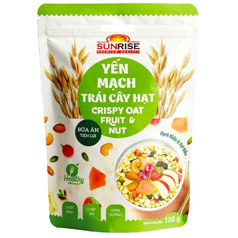 Yến mạch trái cây hạt dinh dưỡng Sunrise gói nhỏ 100g – Công ty TNHH ...