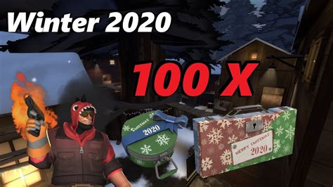 TF2 Unboxing 100 Winter 2020 Cases Smissmas 2020 YouTube