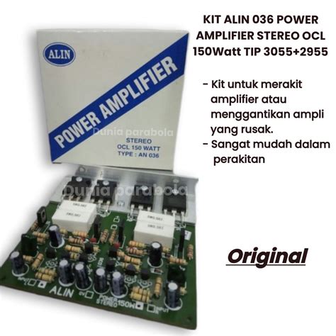 Jual Kit Power Amplifier Stereo Ocl 150 Watt Alin 036 Shopee Indonesia