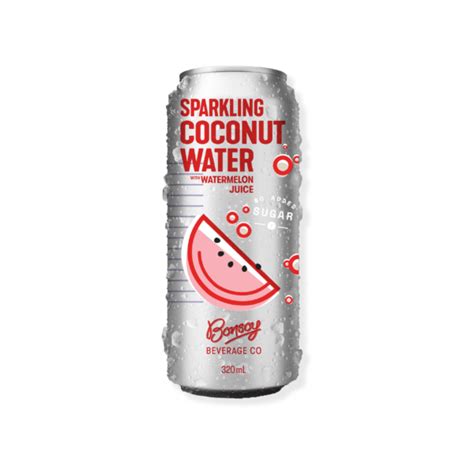 Product Sparkling Coconut Waters Watermelon Bonsoy Beverage Co