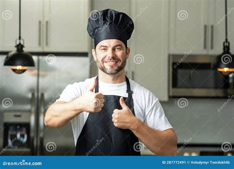 Happy Chef Cook With Thumb Up Man Chef Cooker Baker Millennial Male