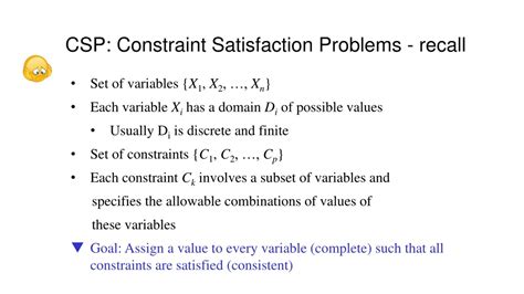 Ppt Understanding Constraint Satisfaction Problems In Artificial