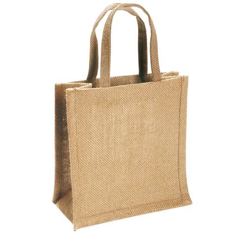 Small Jute Bag Natural Almendras