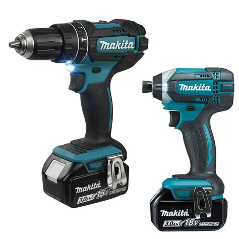 Makita 18v Lxt Cordless Hammer Drill Driver And Impact Driver Kit W 2