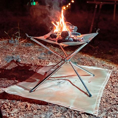 Camping Fireproof Mat Grill Stove Bbq Grilling Wood Fireplace Picnic