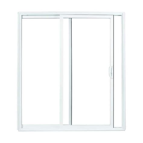 American Craftsman 72 In X 80 In 70 Series White Sliding Vinyl Patio Door Low E Sc Glass