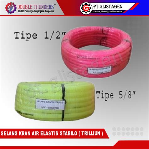 Jual Selang Kran Air Elastis Stabilo Pvc Inch Meter Trilliun