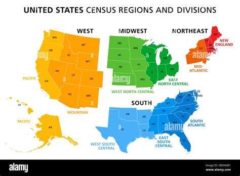 U.S. Census Regions Map