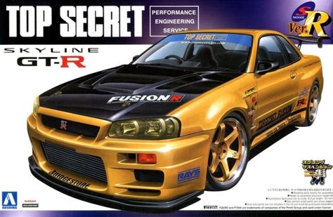 NISSAN SKYLINE R34 TOP SECRET Aoshima 04172