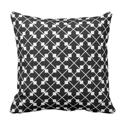 Abstract Decorative And Throw Pillows Zazzle Throw Pillows White Black And White Style Throw