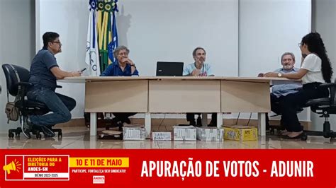 Resultado Da Apura O De Votos Das Elei Es Para Diretoria Do Andes Sn