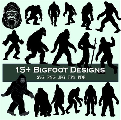 Bigfoot Svg Bundle Bigfoot Svg Bigfoot Png Sasquatch Svg Bigfoot