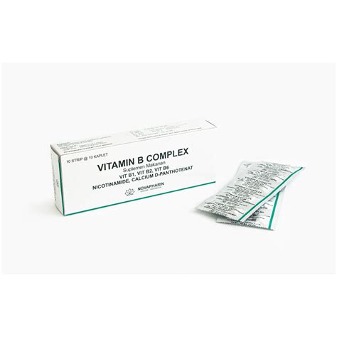 Jual VITAMIN B COMPLEX NOVAPHARIN 1 STRIP 10 TABLET ED 06 2025