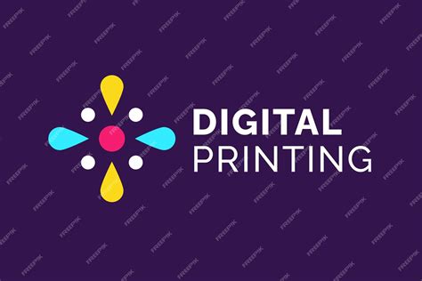 Premium Vector | Colorful Modern Digital Printing Logo Design