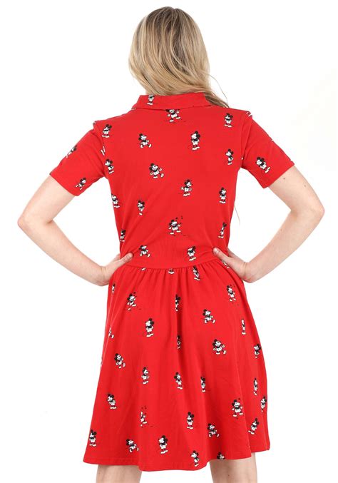 Womens Cakeworthy Vintage Mickey Mouse Button Up Dress 50 Off