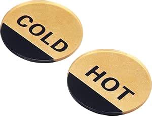 Amazon Patikil Self Stick Hot Cold Water Label Pairs Pack Acrylic Round Sticker Signs