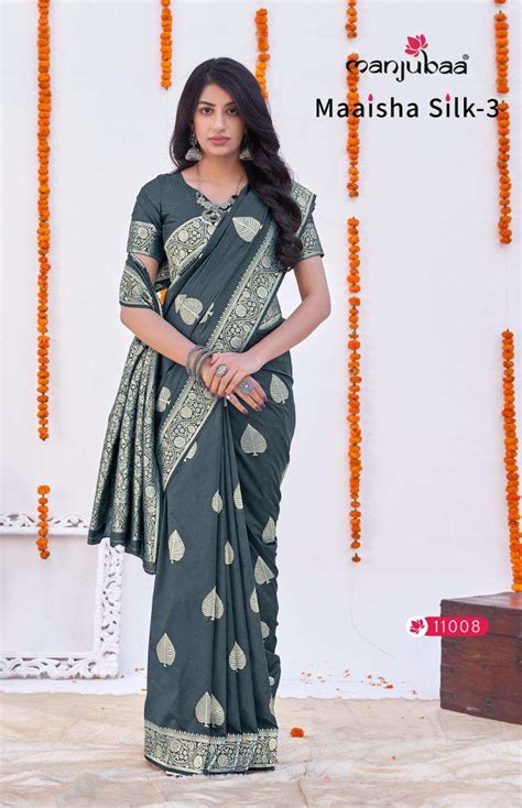 Manjuba Maaisha Silk Vol Fancy Banarasi Silk Saree Catalog Wholesaler