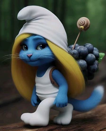 smurfette cat Blank Template - Imgflip