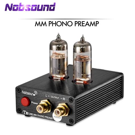 Nobsound Hifi Vacuum J Tube Mm Phono Preamp Stereo Mini Turntable