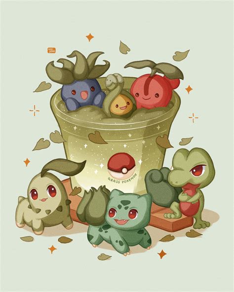 Grass Type Pokemon Wallpaper