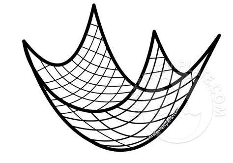 Fishing Net Easter Template